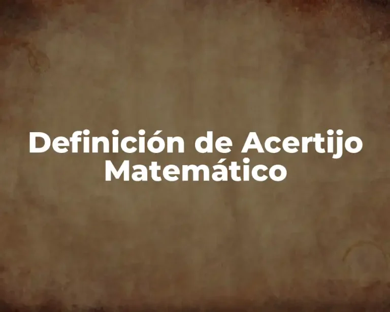 Definición de Acertijo Matemático