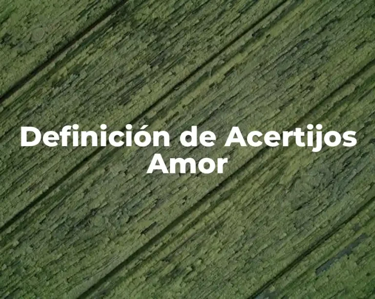 Definición de Acertijos Amor