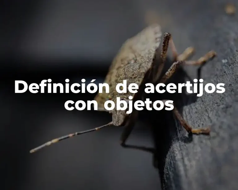 Definición de acertijos con objetos