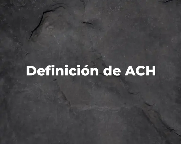 Definición de ACH