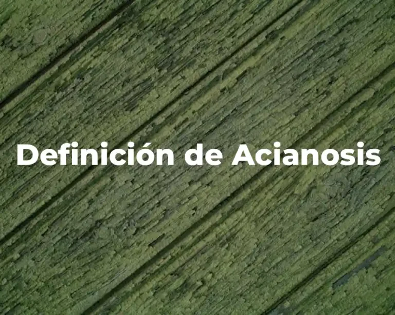 Definición de Acianosis