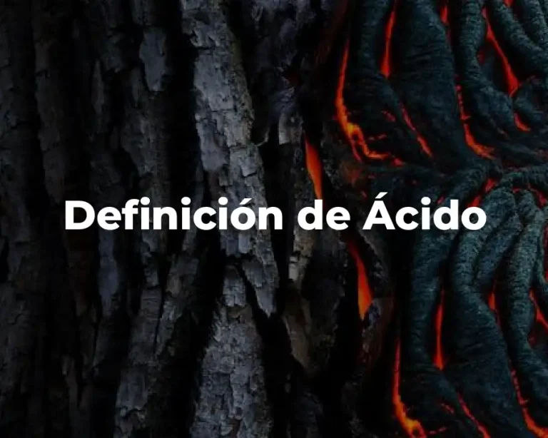 Definición de Ácido