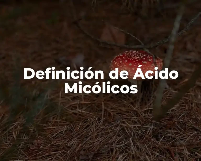 Definición de Ácido Micólicos