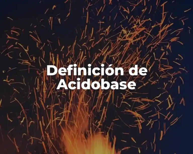 Definición de Acidobase