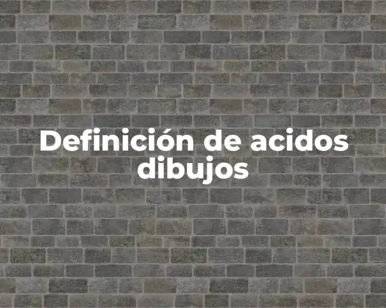 Definición de acidos dibujos