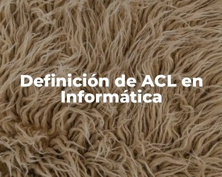 Definición de ACL en Informática