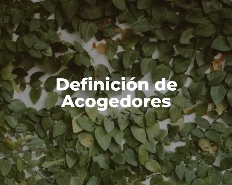 Definición de Acogedores