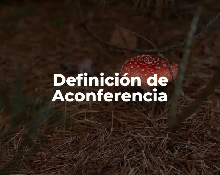 Definición de Aconferencia
