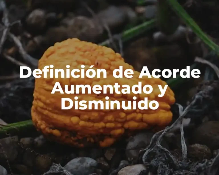 Definición de Acorde Aumentado y Disminuido