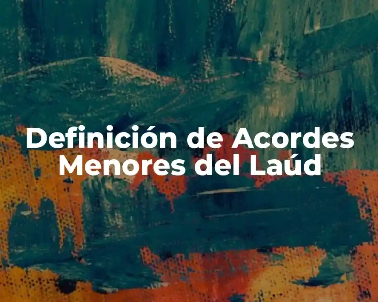 Definición de Acordes Menores del Laúd