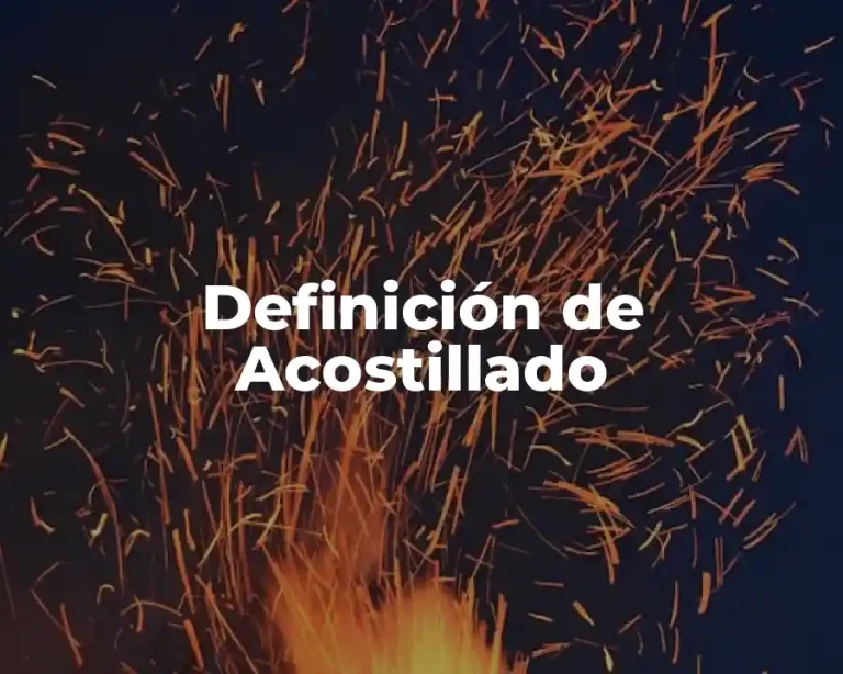 Definición de Acostillado
