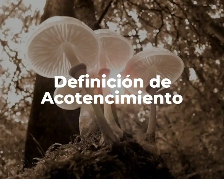 Definición de Acotencimiento