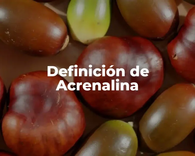 Definición de Acrenalina