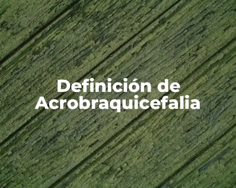 Definición de Acrobraquicefalia