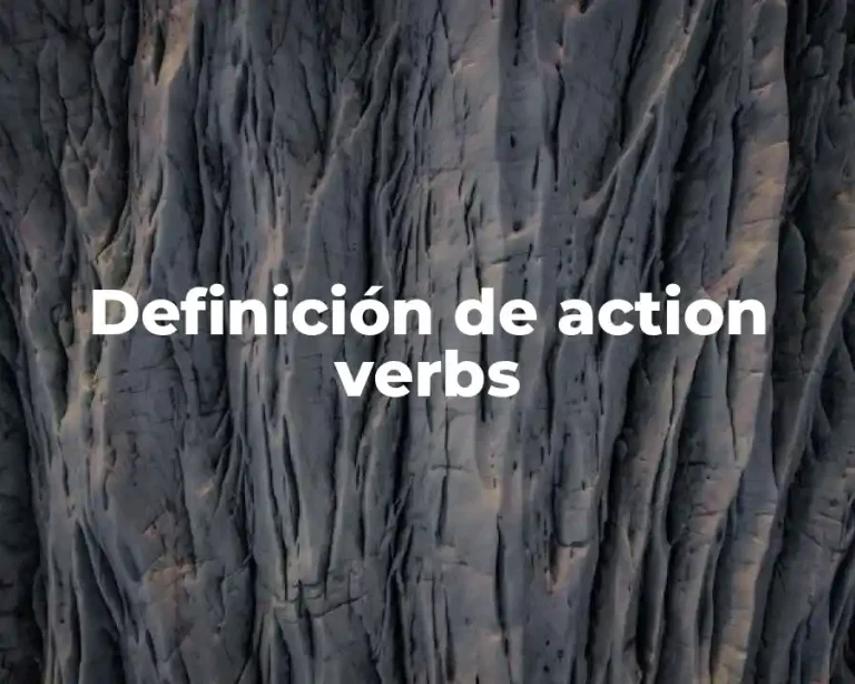 Definición de action verbs