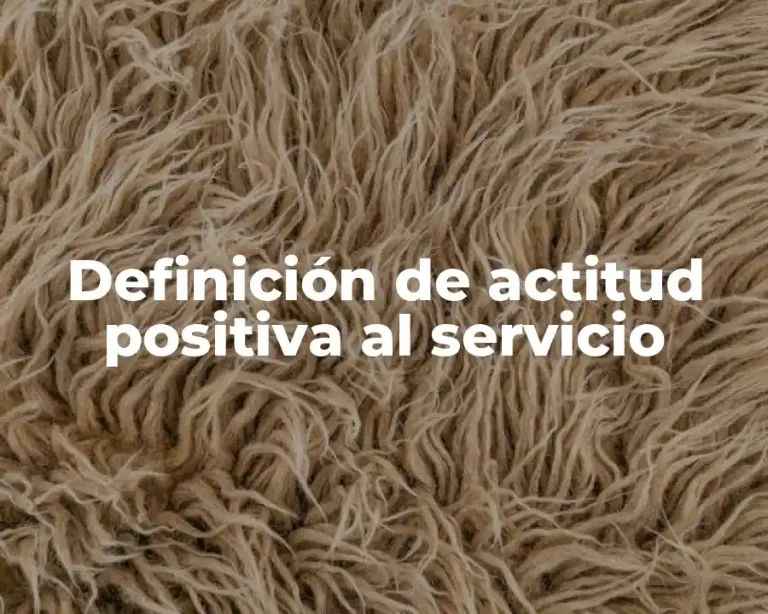 Definición de actitud positiva al servicio