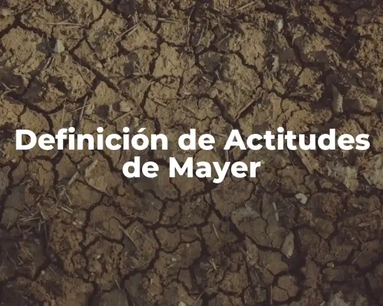 Definición de Actitudes de Mayer