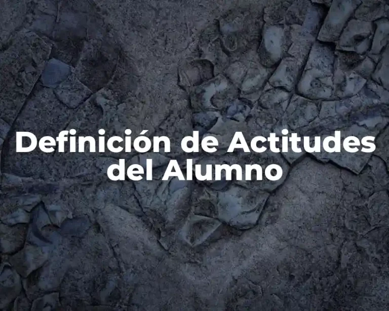 Definición de Actitudes del Alumno