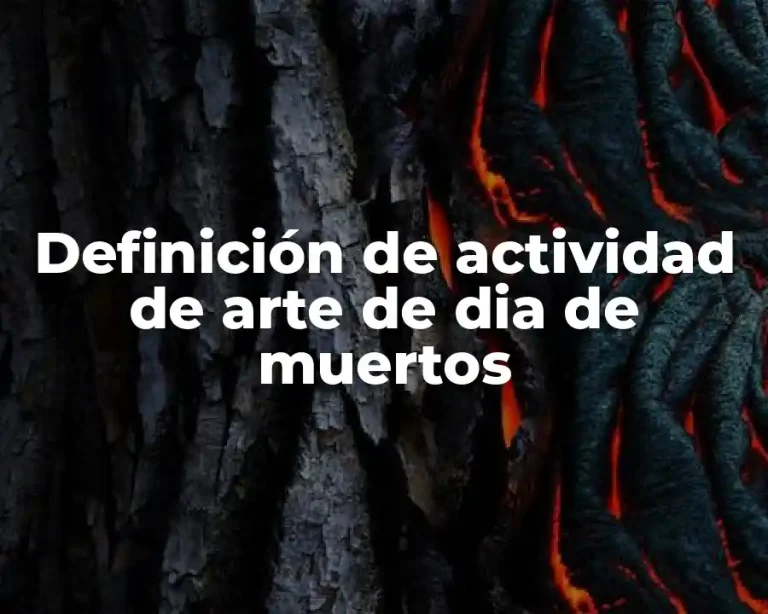 Definición de actividad de arte de dia de muertos