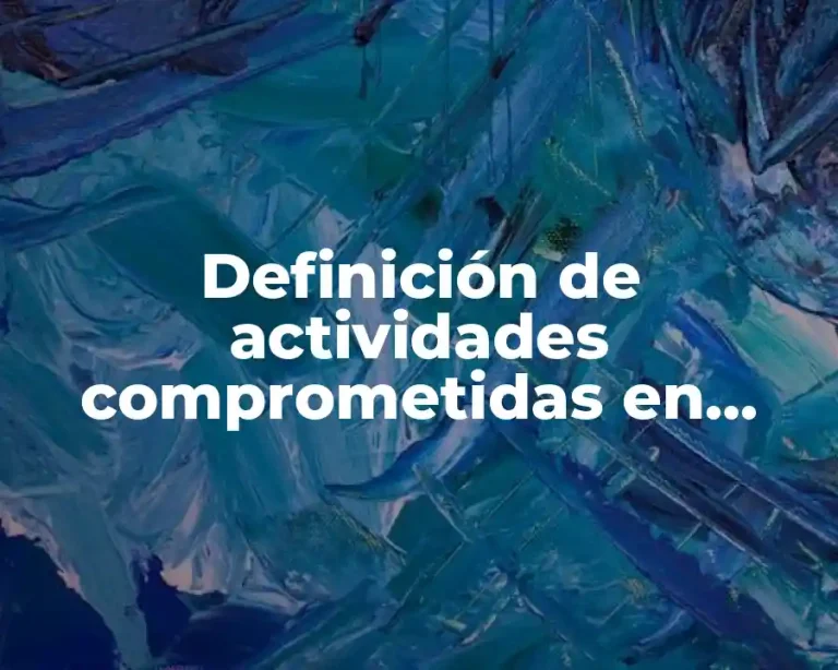 Definición de actividades comprometidas en administración de riesgos