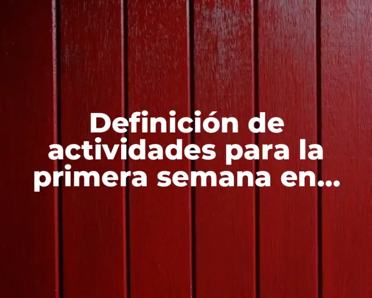 Definición de actividades para la primera semana en telesecundaria