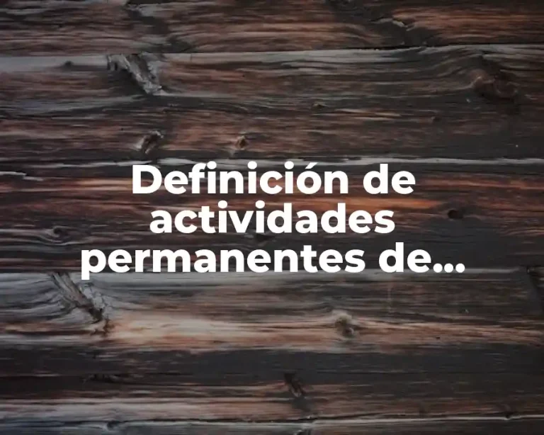 Definición de actividades permanentes de español secundaria