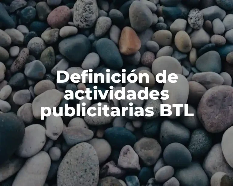 Definición de actividades publicitarias BTL