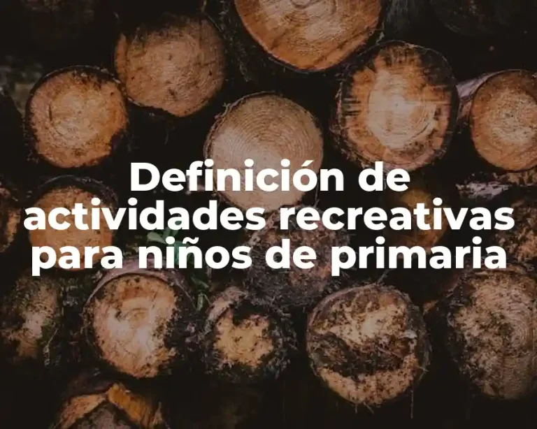 Definición de actividades recreativas para niños de primaria