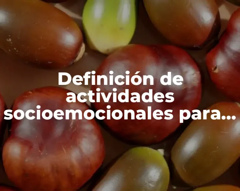 Definición de actividades socioemocionales para secundaria