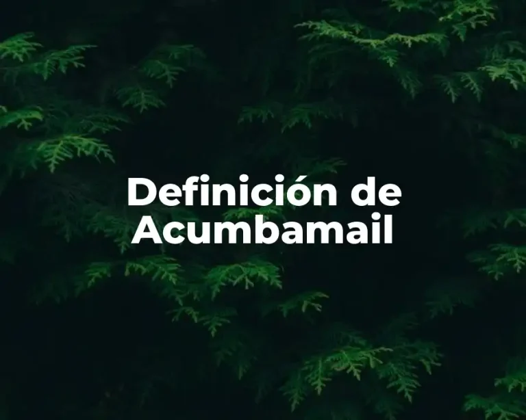 Definición de Acumbamail