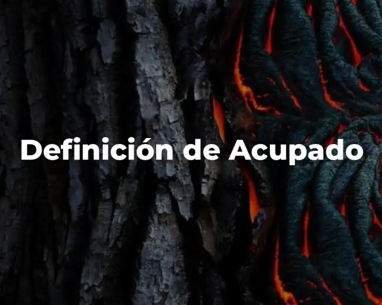 Definición de Acupado