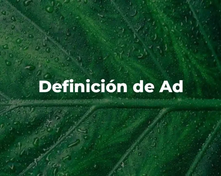 Definición de Ad