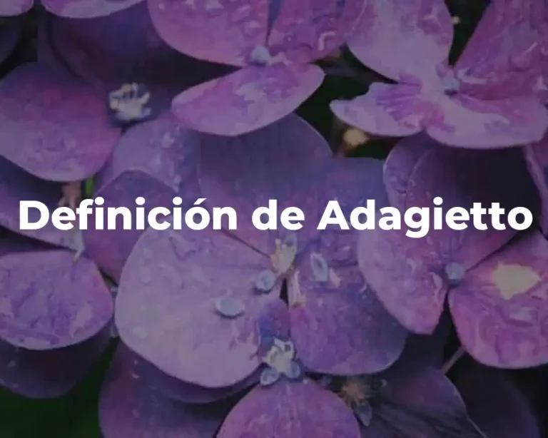 Definición de Adagietto