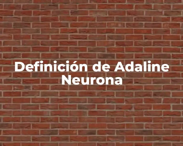 Definición de Adaline Neurona