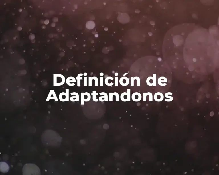 Definición de Adaptandonos