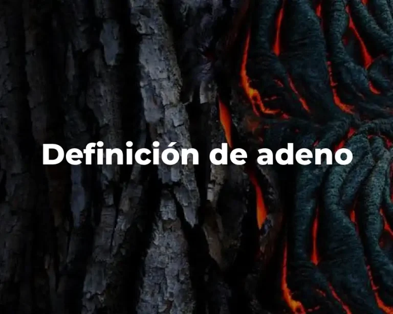 Definición de adeno