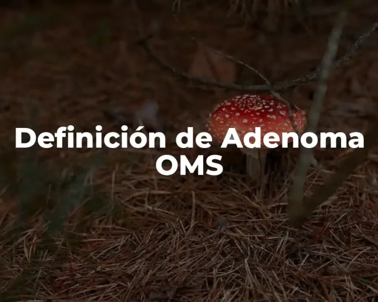 Definición de Adenoma OMS