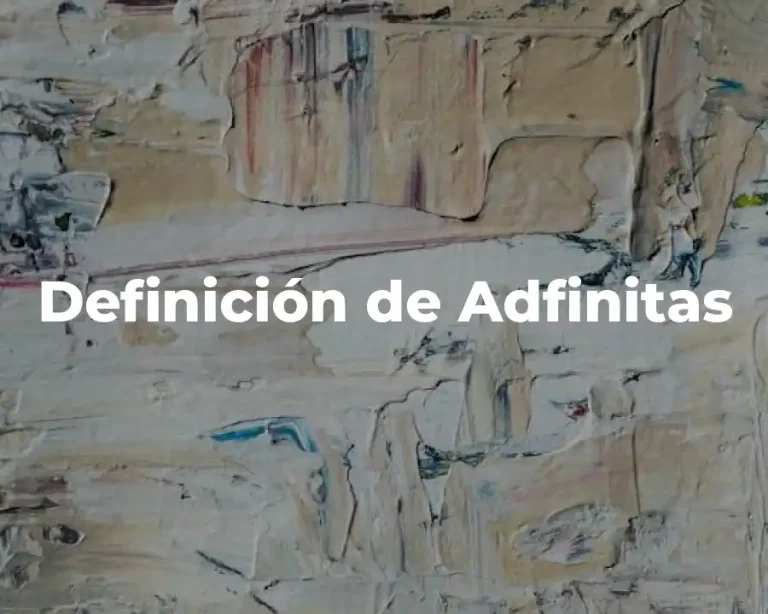 Definición de Adfinitas