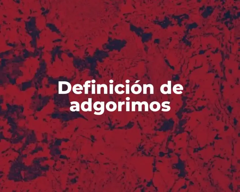 Definición de adgorimos