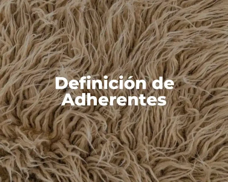 Definición de Adherentes