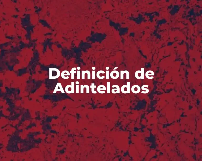 Definición de Adintelados