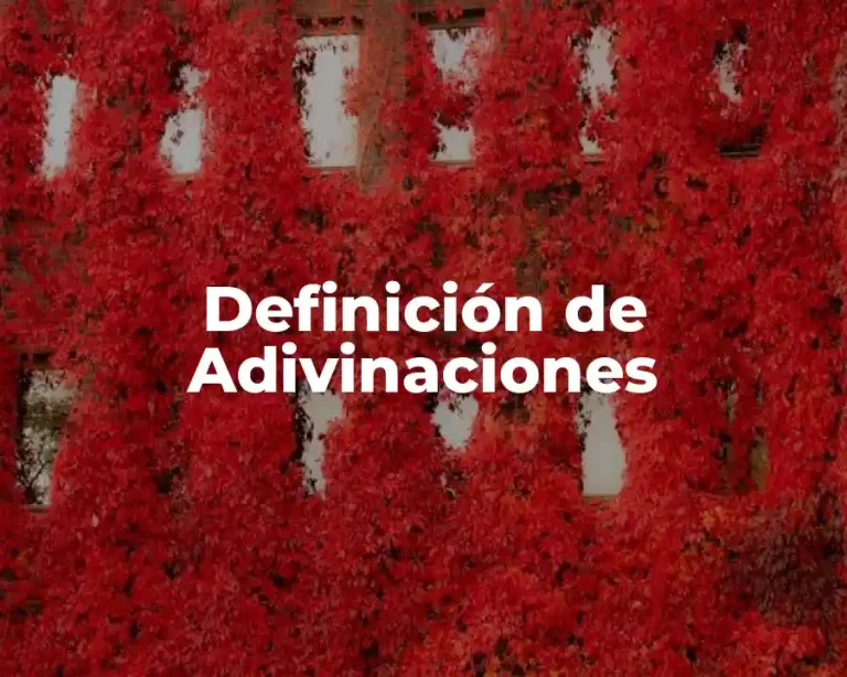 Definición de Adivinaciones