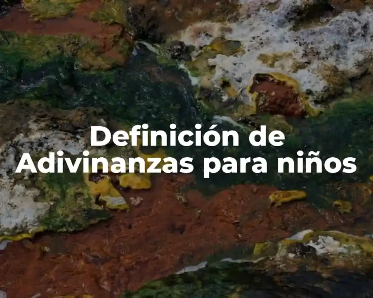 Definición de Adivinanzas para niños
