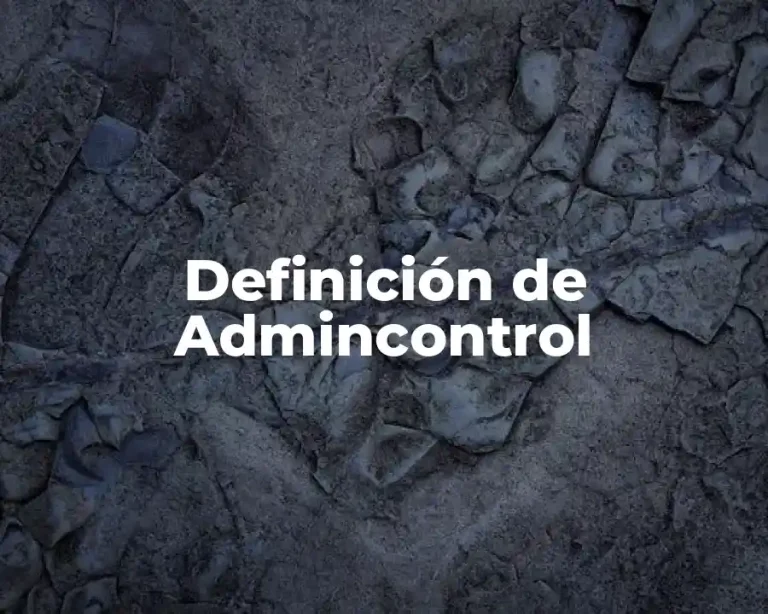 Definición de Admincontrol