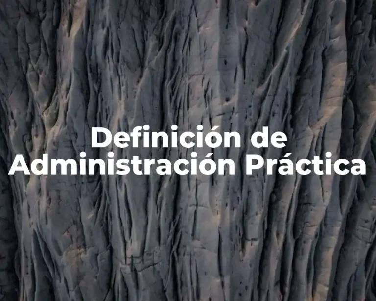Definición de Administración Práctica