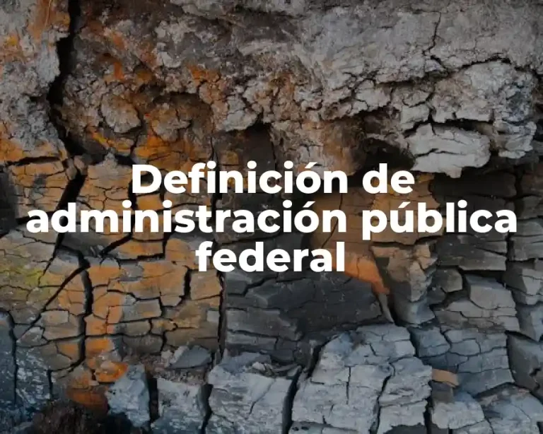 Definición de administración pública federal