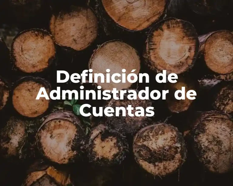 Definición de Administrador de Cuentas
