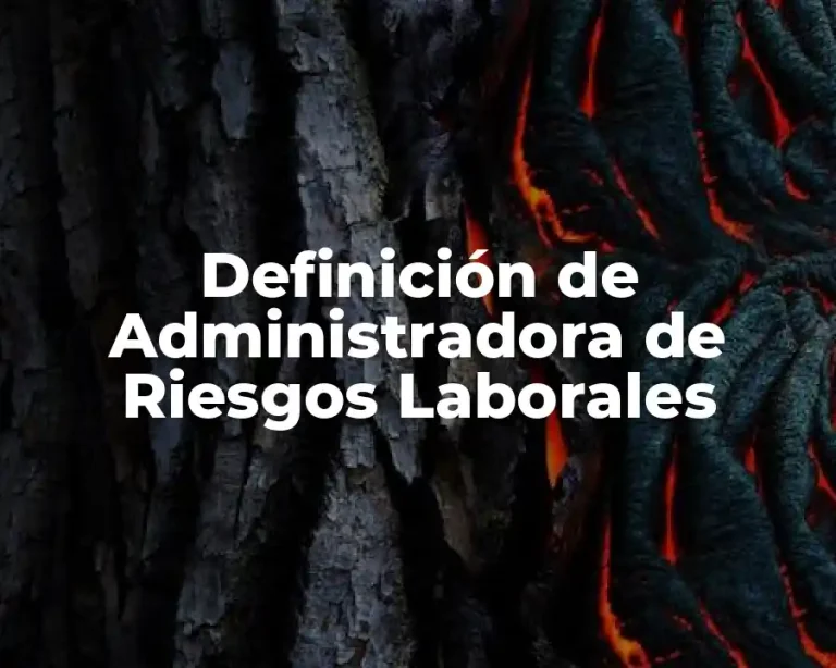 Definición de Administradora de Riesgos Laborales