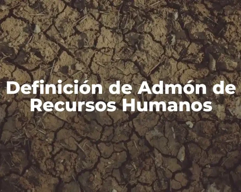 Definición de Admón de Recursos Humanos