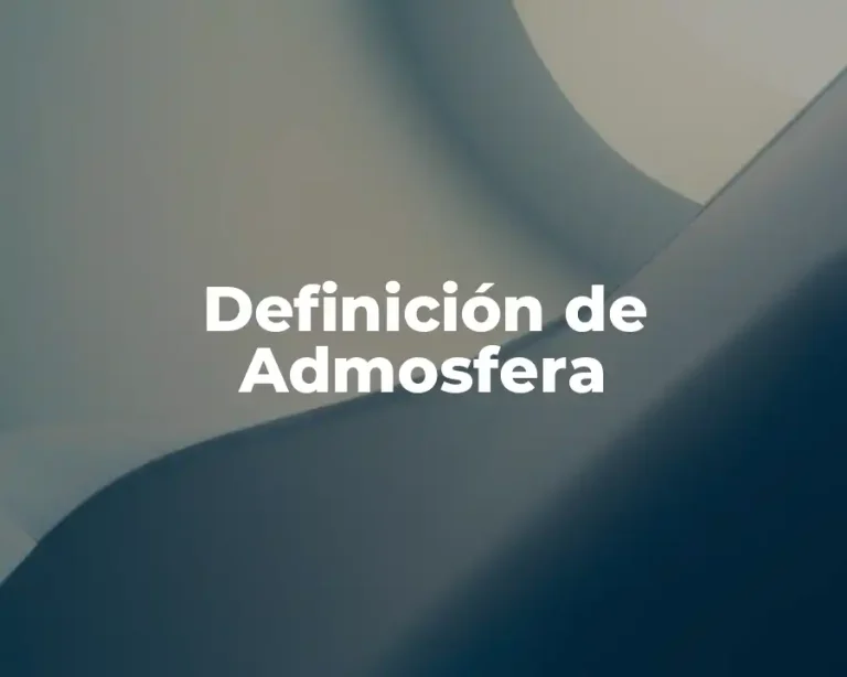 Definición de Admosfera